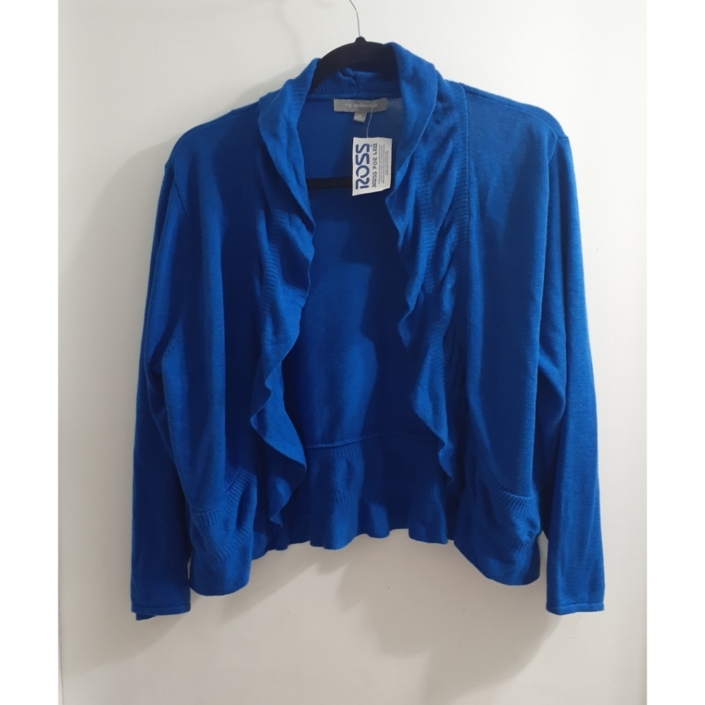 Blue cardigan